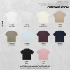 Summer men's short-sleeved T-shirt, a trendy brand with a round neck, loose and casual fashion top. Custom logo with direct white ink printing Application Scenario